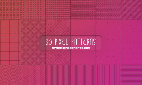 30 PIXEL PATTERNS FOR PHOTOSHOP (PAT)