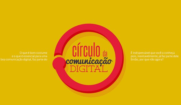 使用圆形元素网页设计欣赏Circulo da Comunicacao Digital