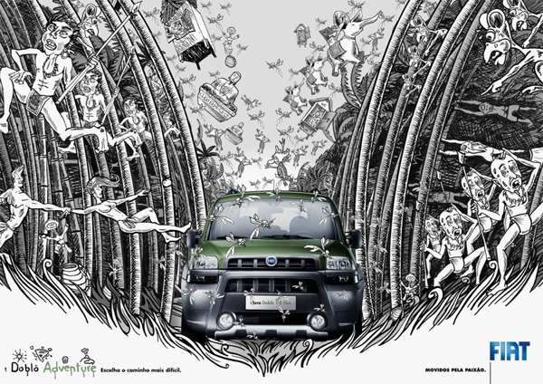 创造广告设计欣赏Fiat | Doblo Adventure by Guto Novelli in Showcase of Creative Advertisements