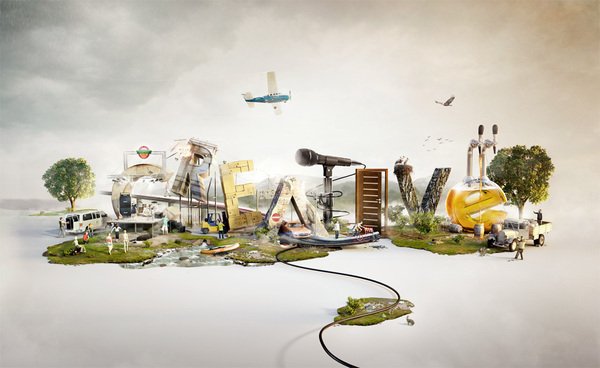 创造广告设计欣赏CREATIVE miniworld by Jan Reeh in Showcase of Creative Advertisements