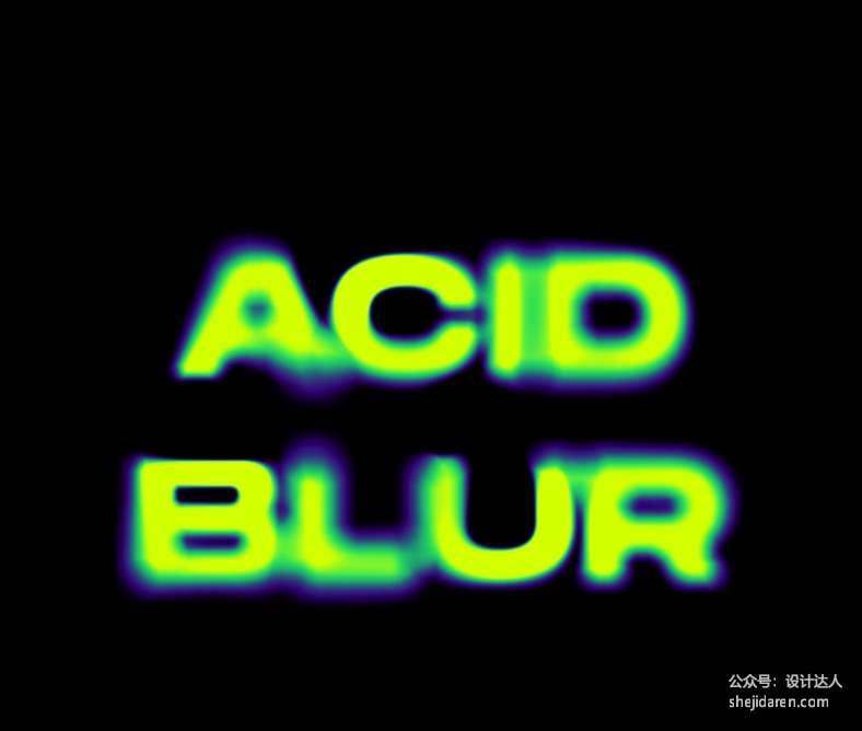 潮流酸性热像仪渐变字体样机PSD分享